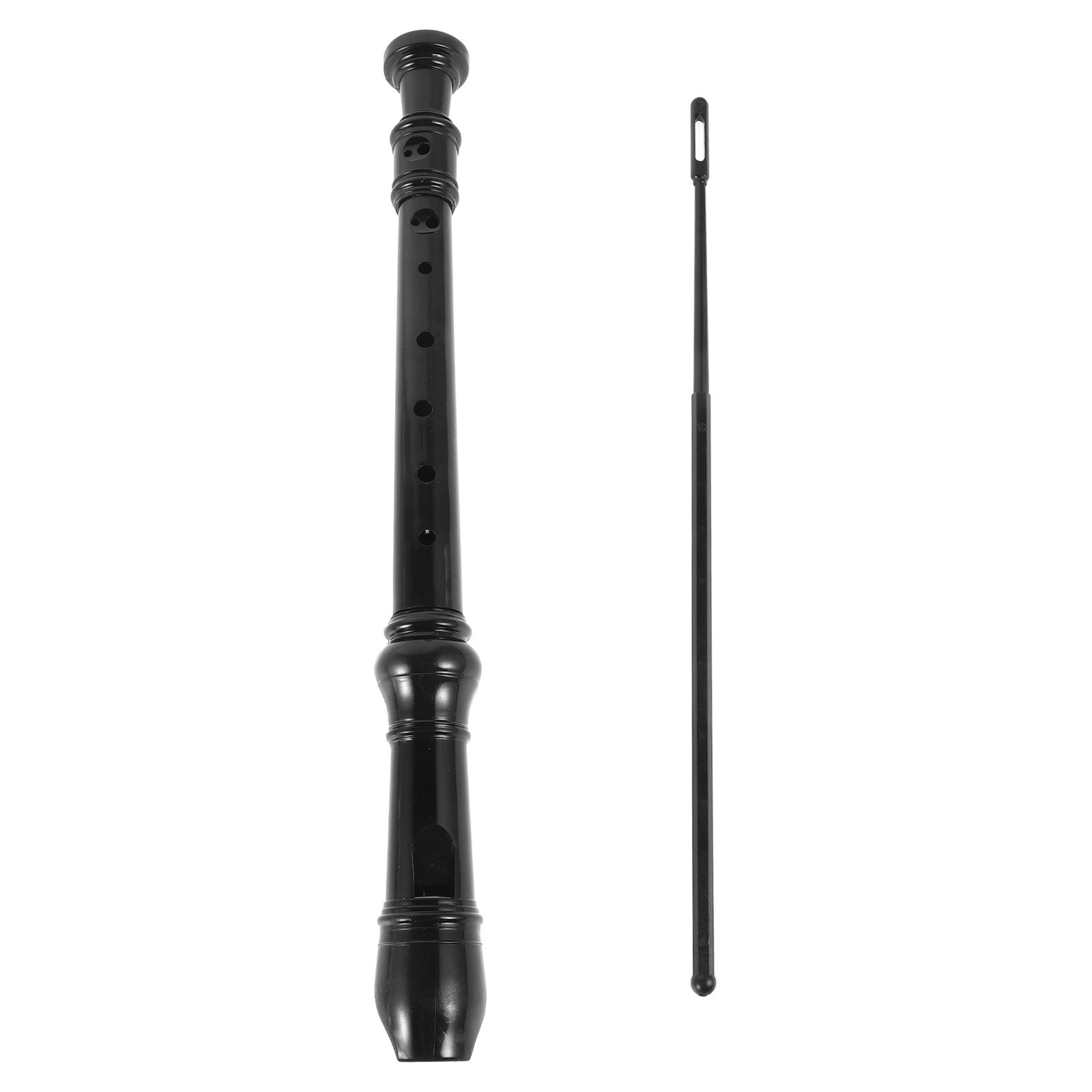 8 Hole Black Transparent ABS P - Soprano Recorder Plastic recension och pris